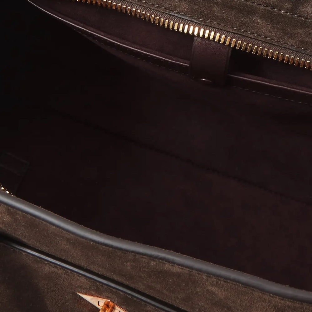 METIER of London 'Private Eye' Chocolate Italian Suede - MSRP $3650 - BNIB - Picture 9 of 9